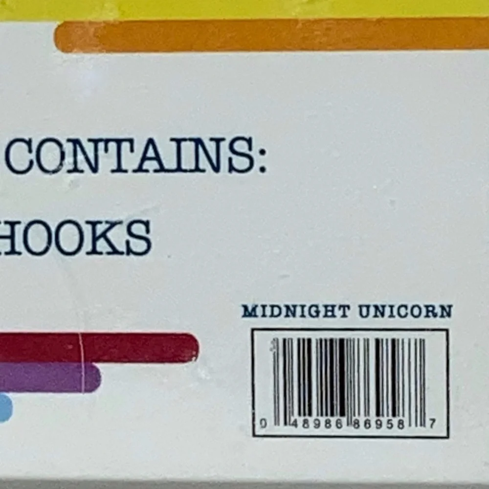 Matt & Maddie Unicorn Rainbow Hooks Kids Collection 12 Shower Curtain Hook Set